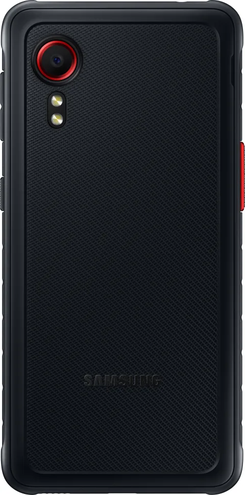 Samsung Galaxy XCover 5 in Black, rear view