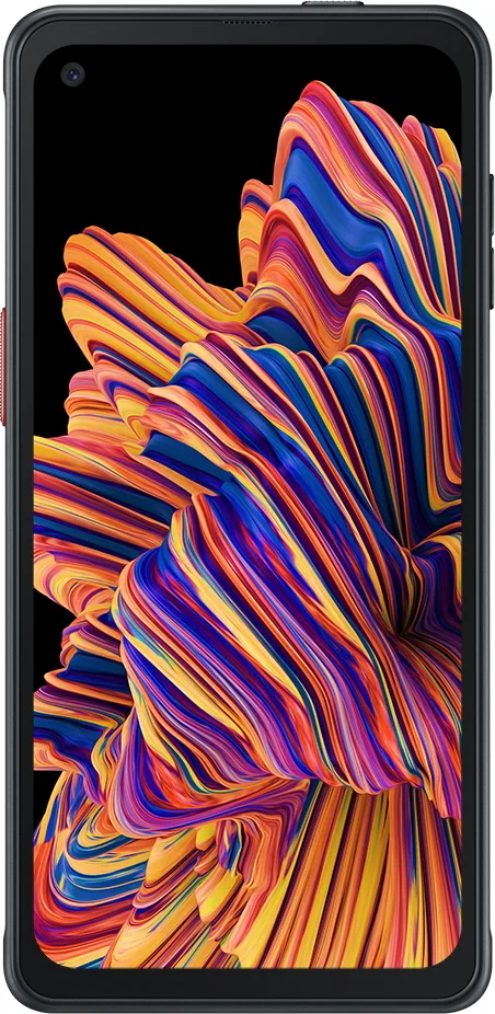 Samsung Galaxy XCover Pro in Black, front view