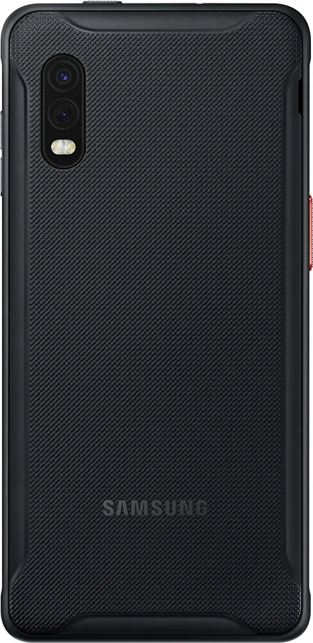 Samsung Galaxy XCover Pro in Black, rear view
