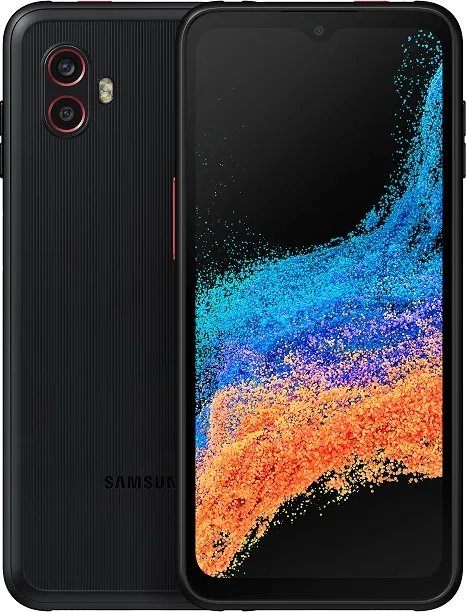 Samsung Galaxy XCover6 Pro in Black, front and back