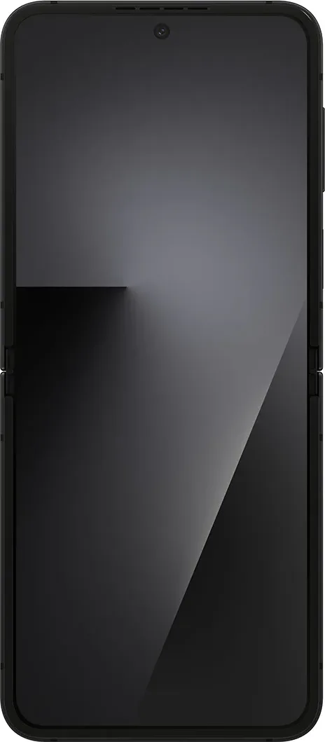 Galaxy Z Flip7 FE in Black, unfolded, rear view