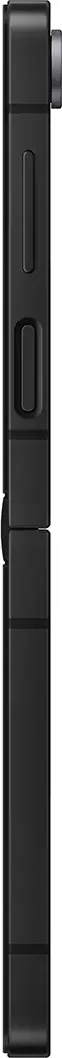 Galaxy Z Flip7 FE in Black, side profile view