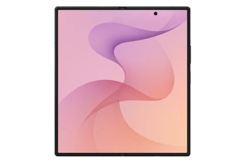 Samsung Galaxy Z Fold8 Ultra in Violet Shadow, unfolded, main display facing forward