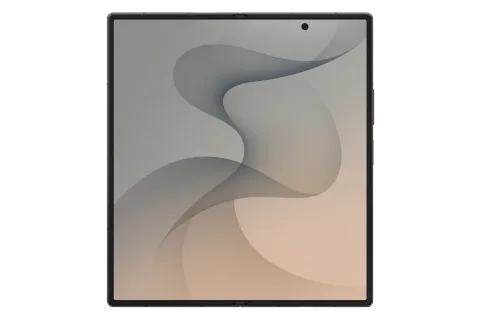 Samsung Galaxy Z Fold8 Ultra in Graphite, unfolded, main display facing forward