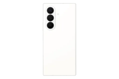 Samsung Galaxy Z Fold8 Ultra in Cream, closed, triple rear camera