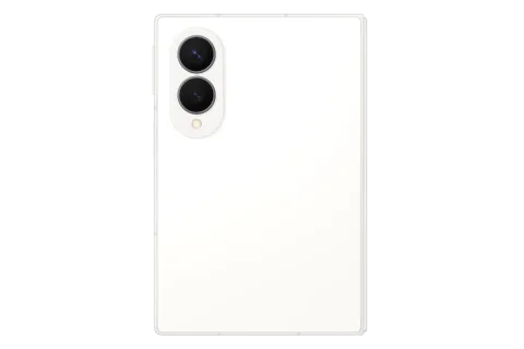 Samsung Galaxy Z Fold8 in Cream, closed, dual rear camera