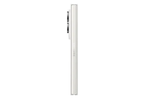 Samsung Galaxy Z Fold8 in Cream, closed, side profile showing its thickness