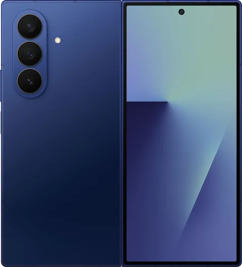 Samsung Galaxy Z Fold7 in Blue Shadow, unfolded main display