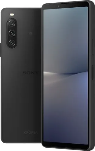 Sony Xperia 10 V in Black, front and back view