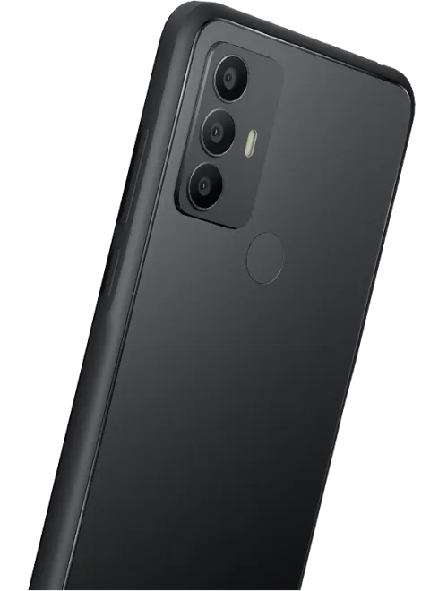 TCL 305 in Black, angled back view showing the camera module (554x762 - largest available)