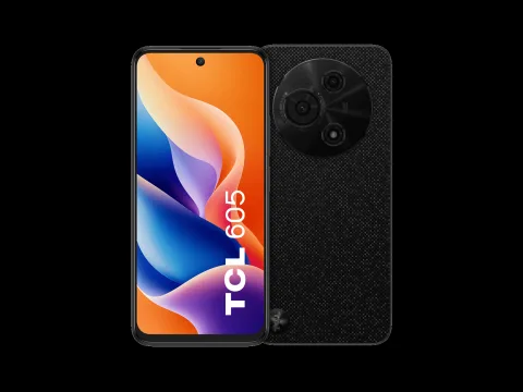 TCL 605 front and back, Black (textured finish)