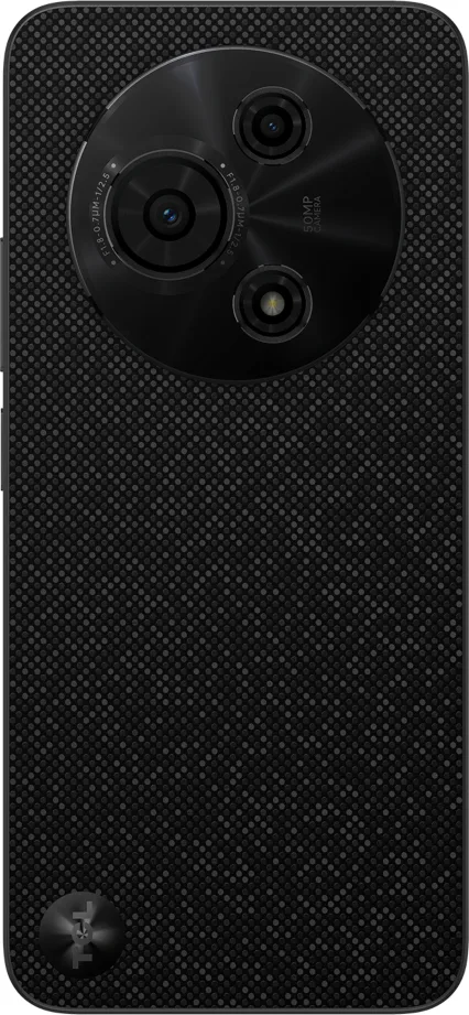 TCL 605 rear angled view, Black (textured finish)