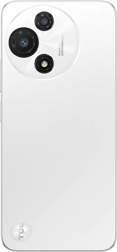 TCL 60R 5G rear camera module in White