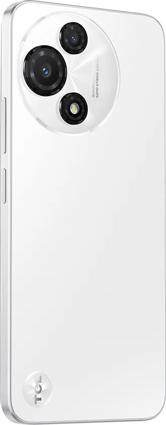 TCL 60R 5G rear angled view in White