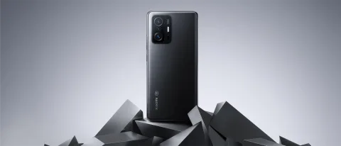 Xiaomi 11T Pro in Meteorite Gray, back view