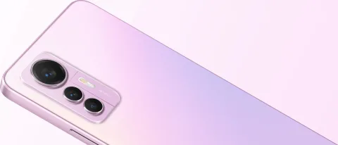 Xiaomi 12 Lite in Lavender, camera module detail