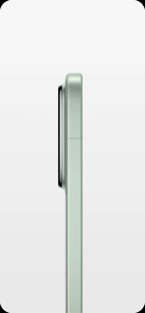Xiaomi 15 in Green, side profile