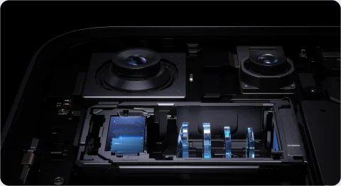 Exploded view of the Xiaomi 17T camera lens stack