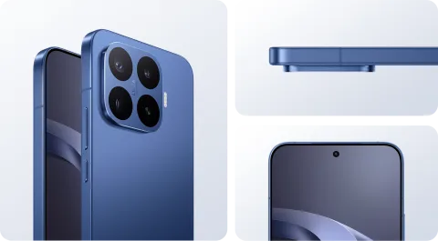 Xiaomi 17T Pro in Deep Blue, multi-angle view