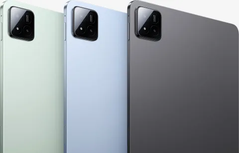 Xiaomi Pad 7 in Green, Blue and Gray, back view