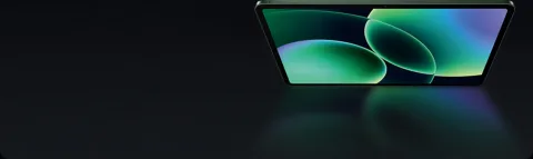 Xiaomi Pad 8 Pro in Pine Green, side profile view