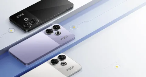 POCO M6 colour lineup, back view