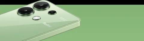 Redmi Note 13 in Mint Green, camera module detail