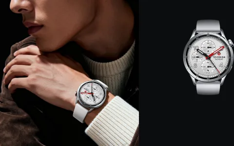 Xiaomi Watch S5 46mm in Silver, worn on wrist and standalone